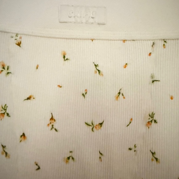 Skims Ribbed Stretch Legging in Marigold Rosebud - Picture 7 of 9